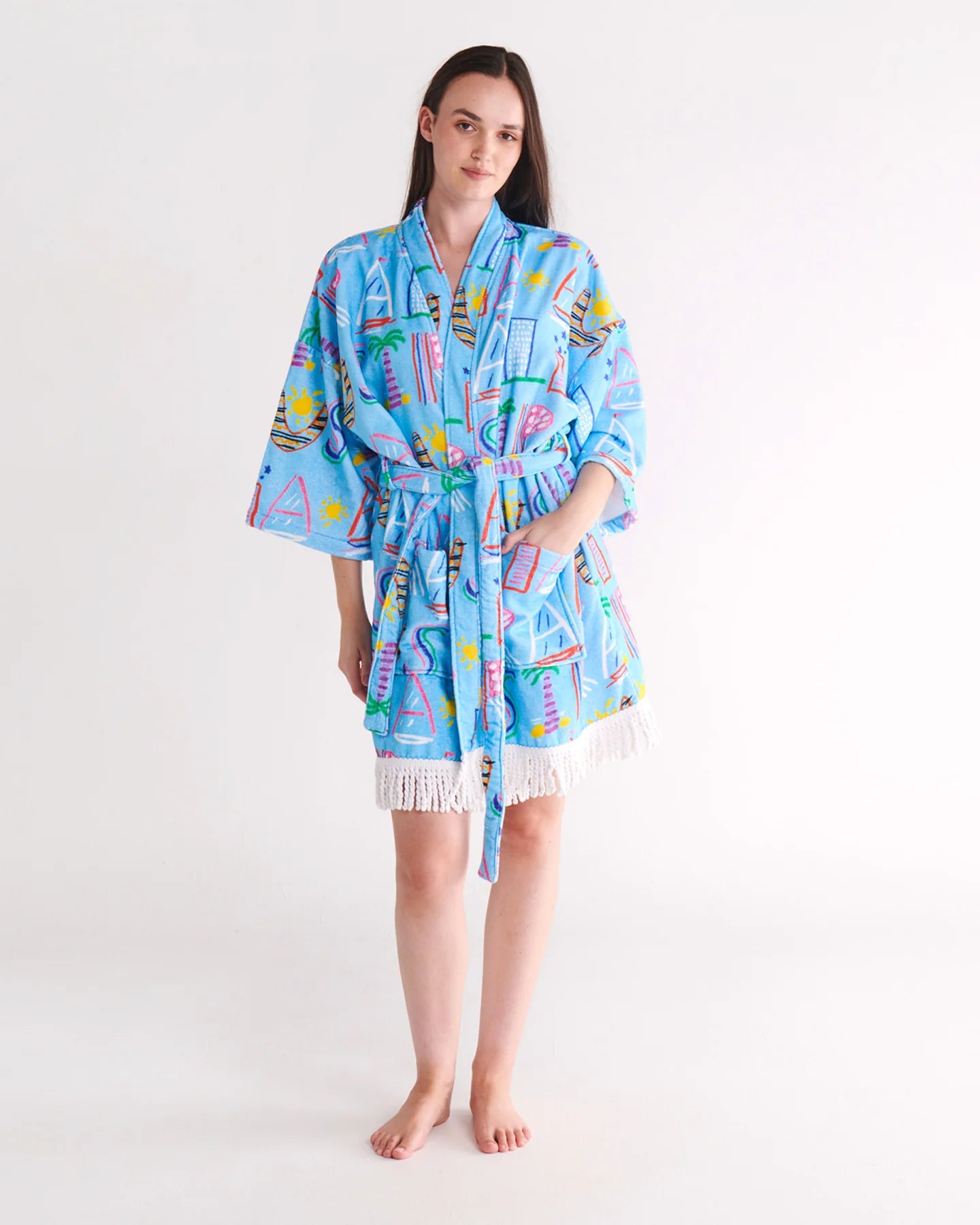 Kip&Co x Ken Done Australia Mate Terry Mini Bath Robe