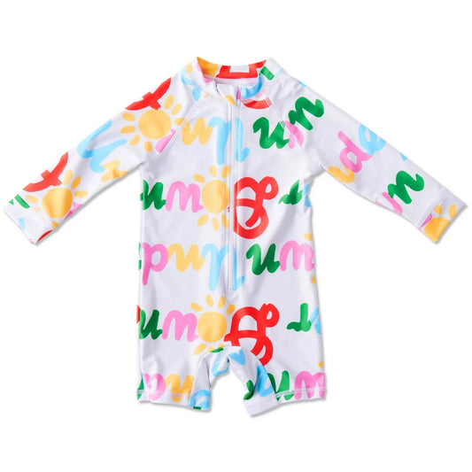 Kip&Co x Ken Done Down Under Baby Long Sleeve Zip Bathers