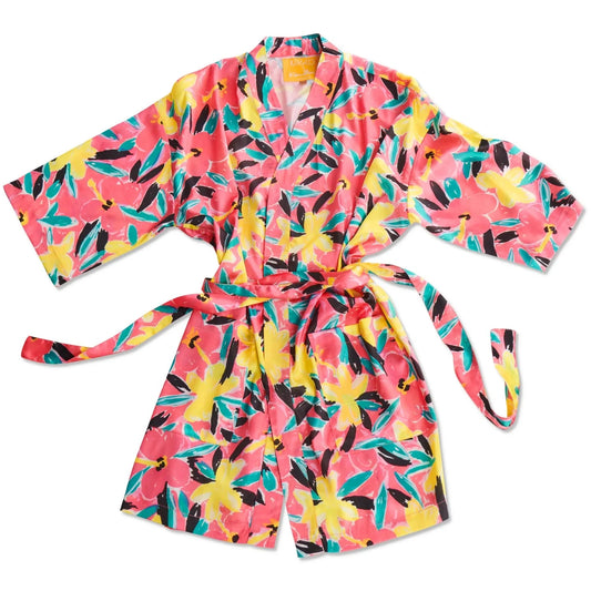 Kip&Co x Ken Done Pinky Dreaming Satin Robe