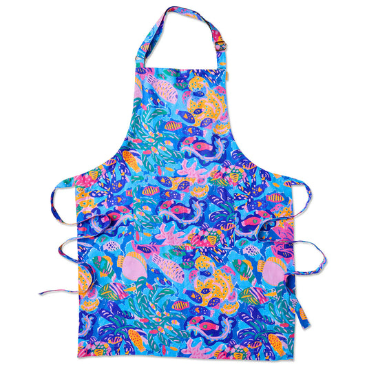 Kip&Co x Ken Done Reef Garden Linen Apron