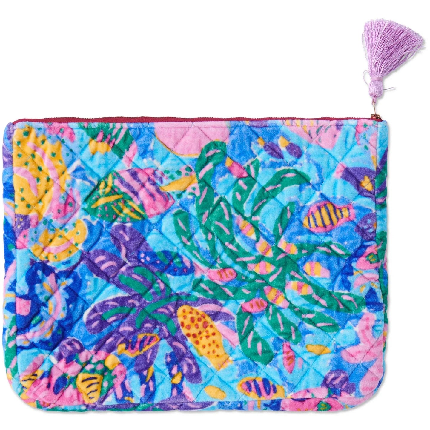 Kip&Co x Ken Done Reef Garden Velvet Laptop Case