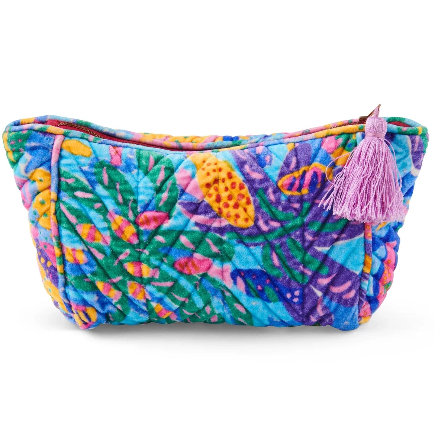 Kip&Co x Ken Done Reef Garden Velvet Toiletry Bag