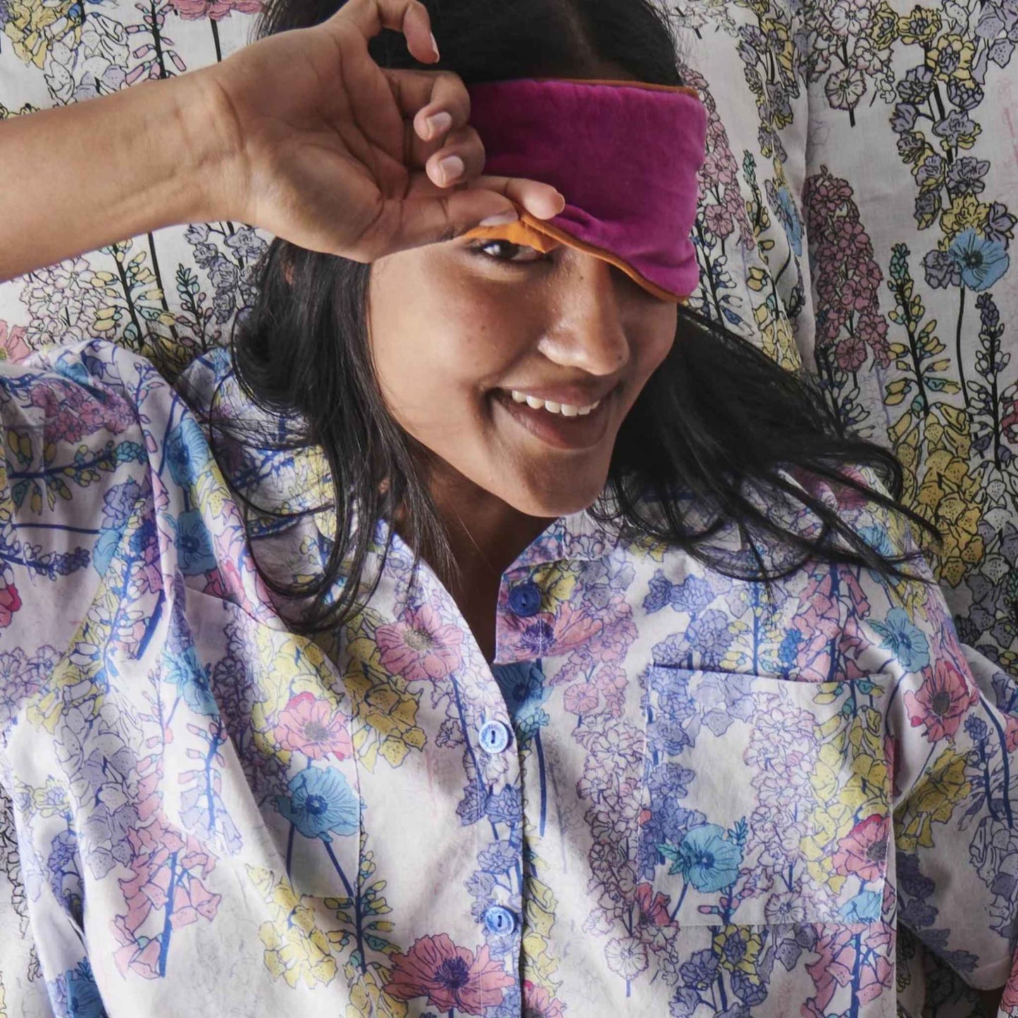 Kiss Me Velvet Eye Mask