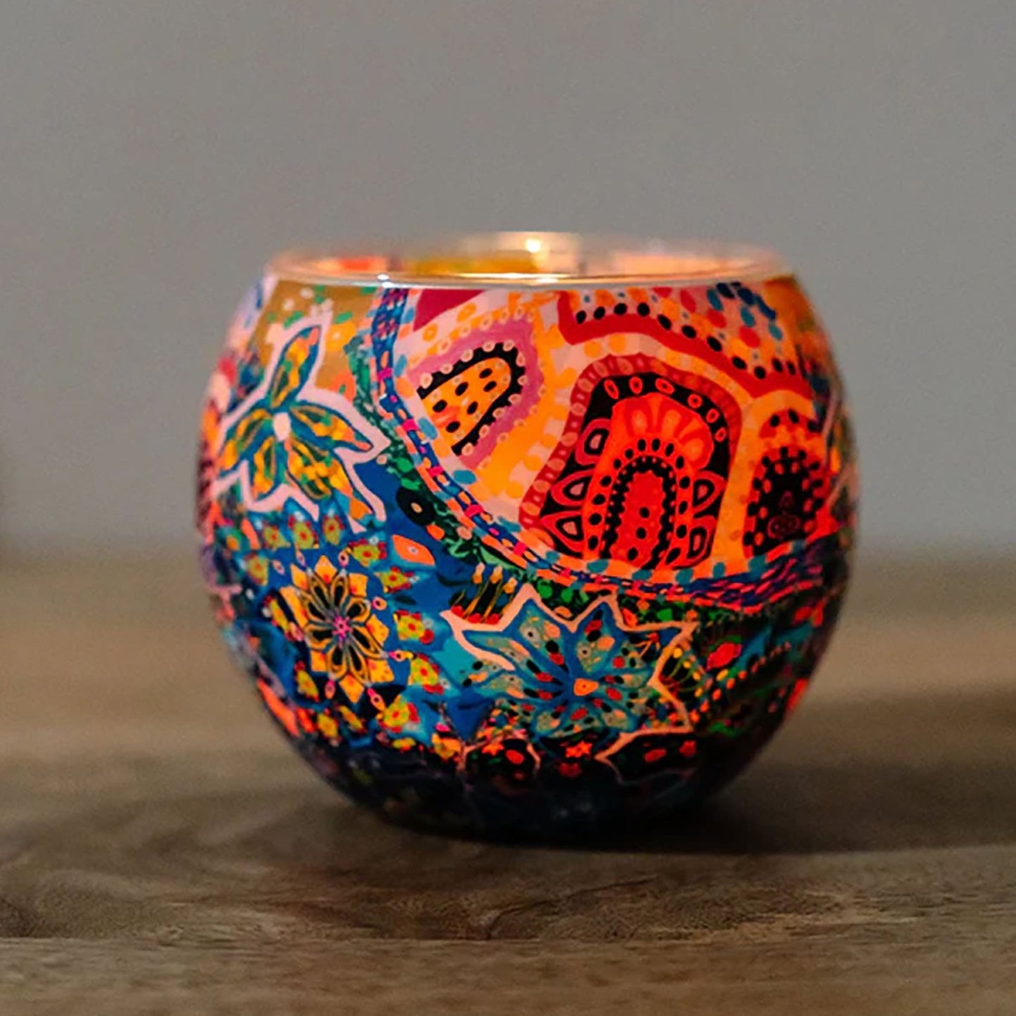 Aboriginal Creation Tealight Candle Holder