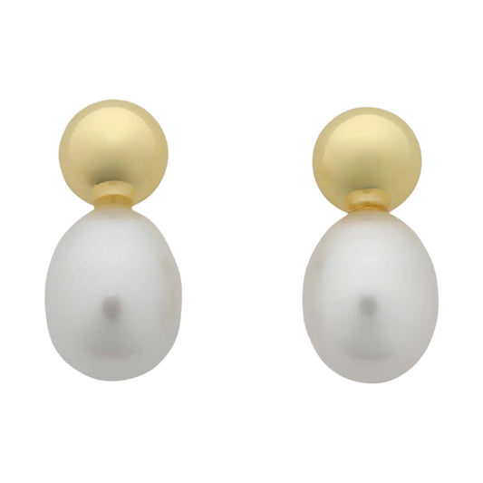 Cove Gold Pearl Earring