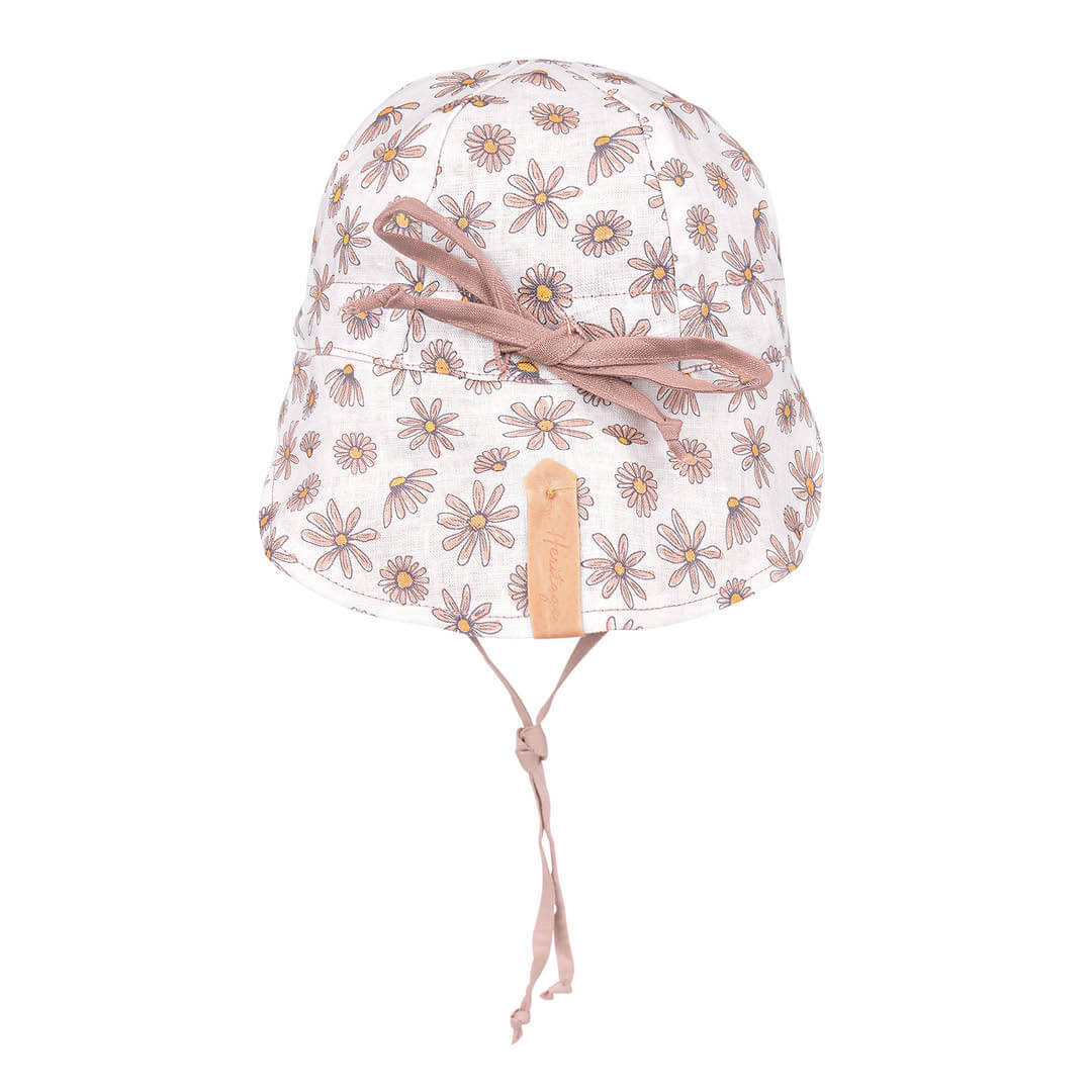 'Lounger' Baby Reversible Flap Sun Hat - Paige / Rosa