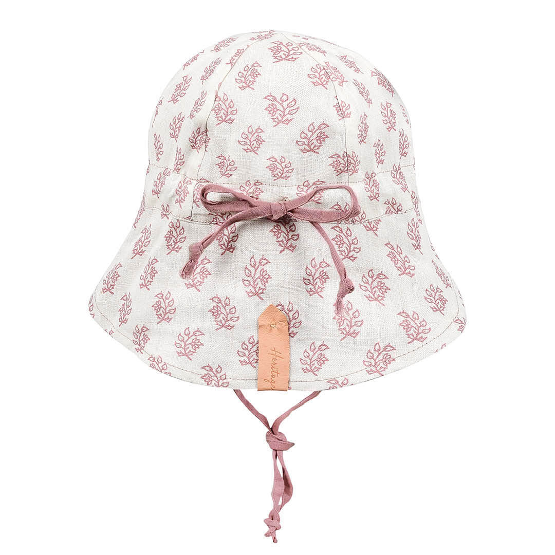 'Lounger' Baby Reversible Flap Sun Hat - Pippa / Rosa