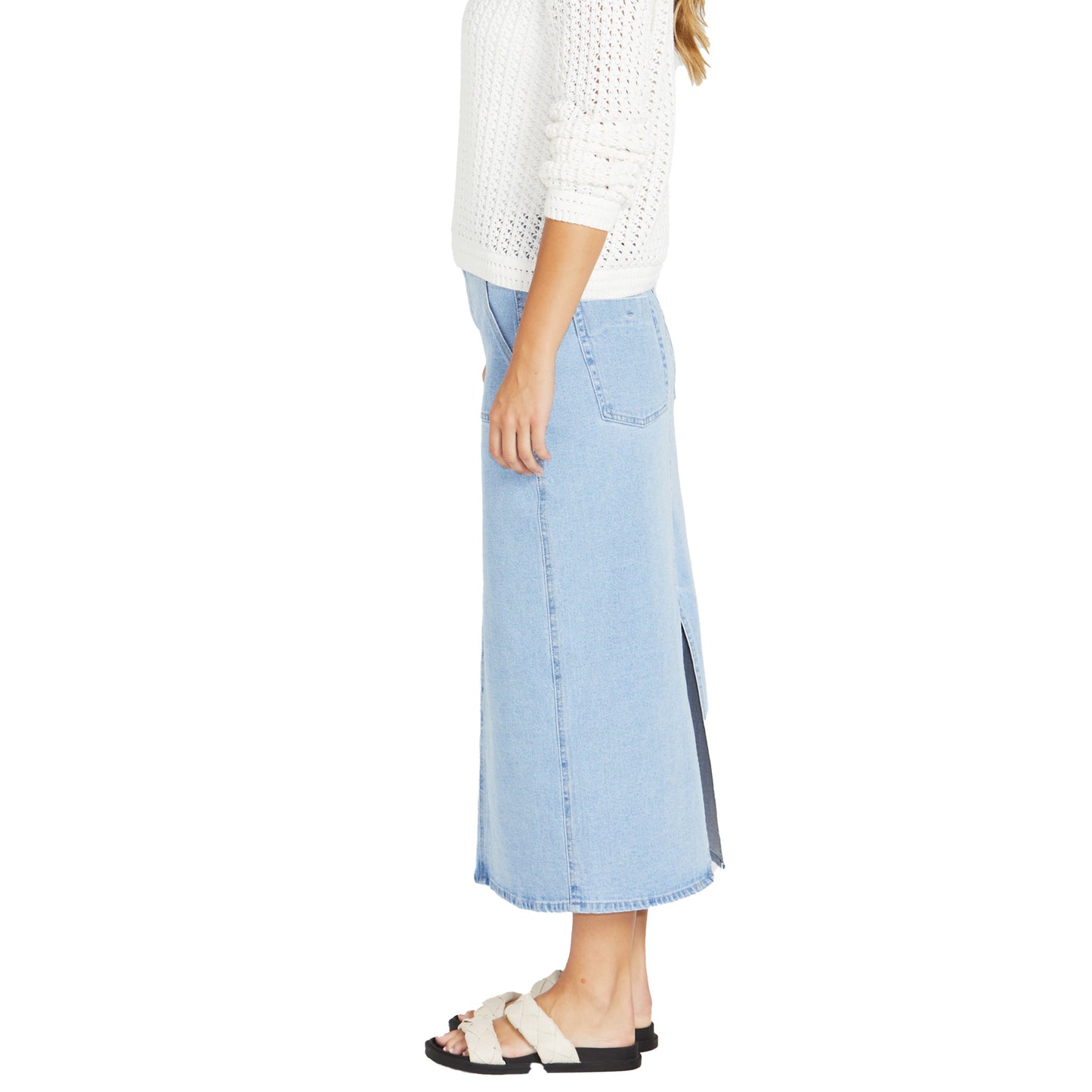 Isella Denim Skirt - Sandwash Light Blue