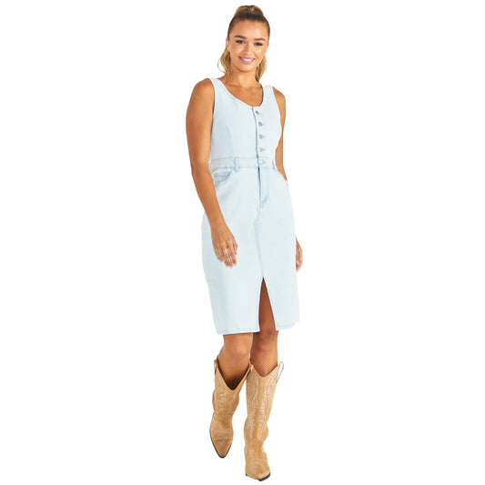 Marcia Denim Dress - Snow Wash