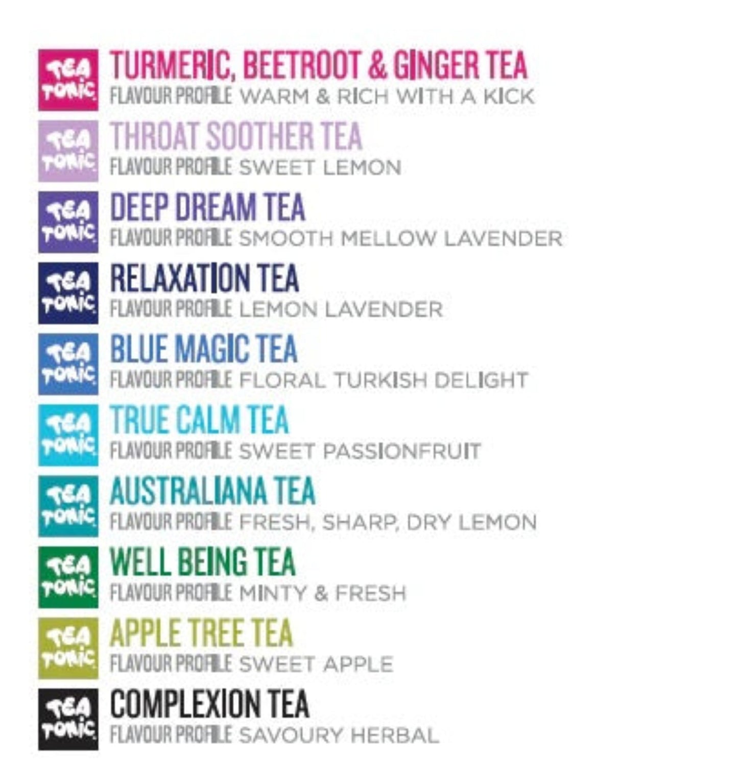 Tea Tonic - 10 Pack Calming Selection Box