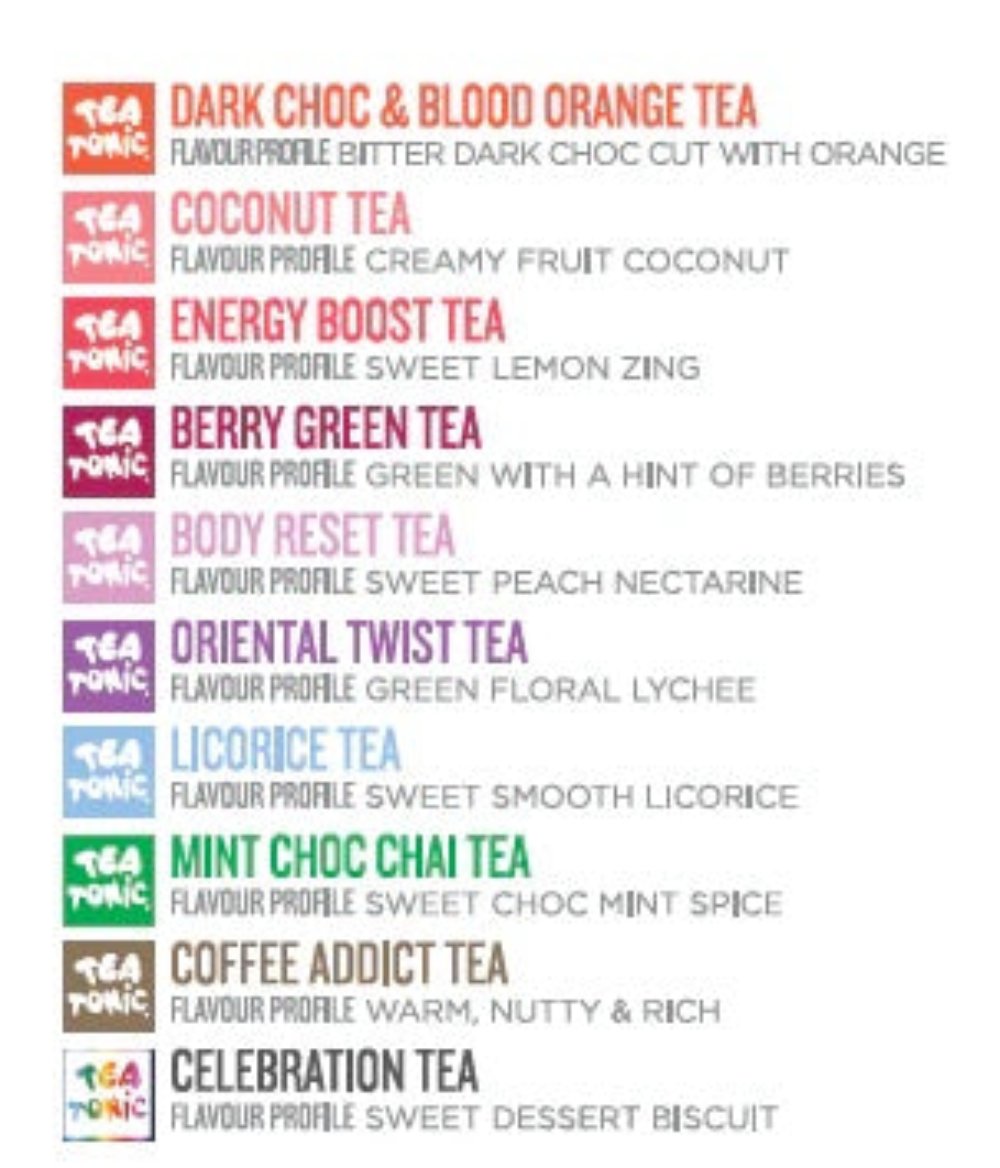 Tea Tonic - 10 Pack Energising Selection Box