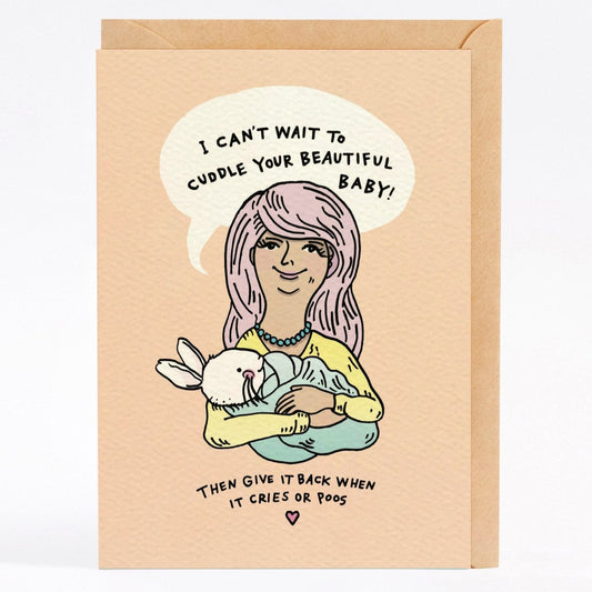 Baby Cuddle - Greeting Card