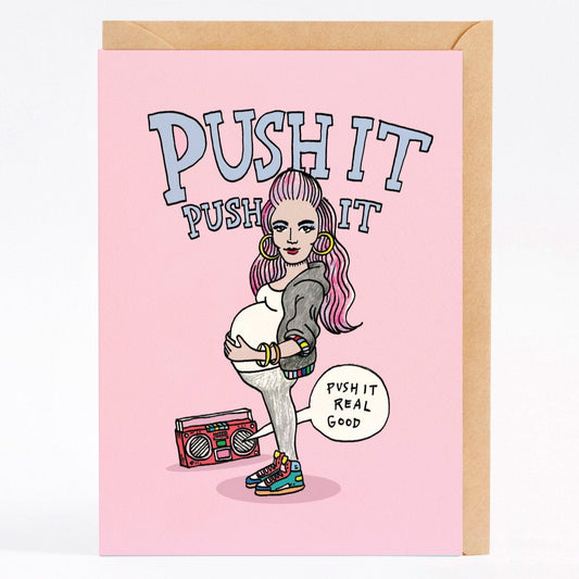 Push It - Greeting Card
