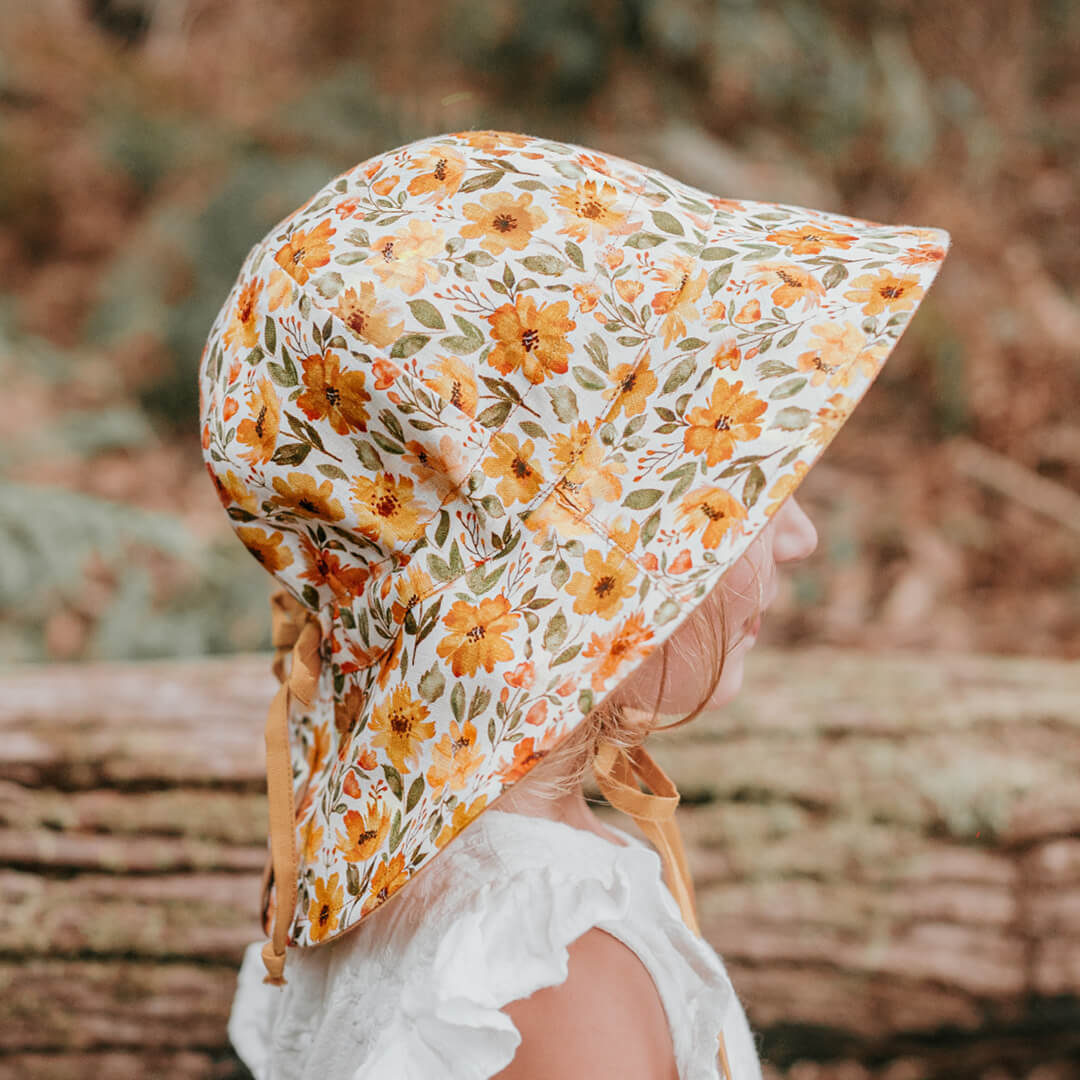 'Wanderer' Panelled Bucket Sun Hat - Margaret / Maize