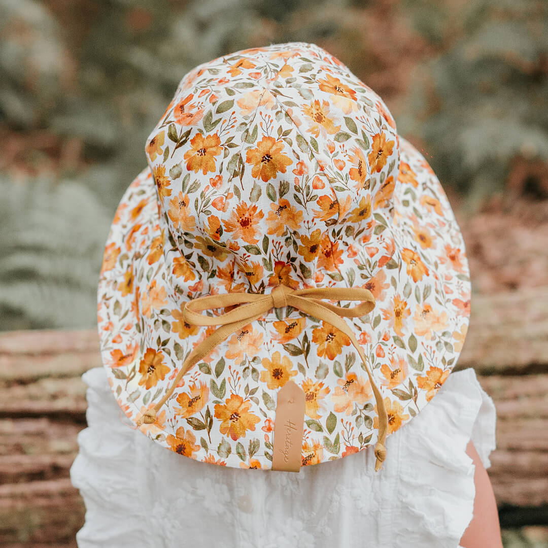 'Wanderer' Panelled Bucket Sun Hat - Margaret / Maize