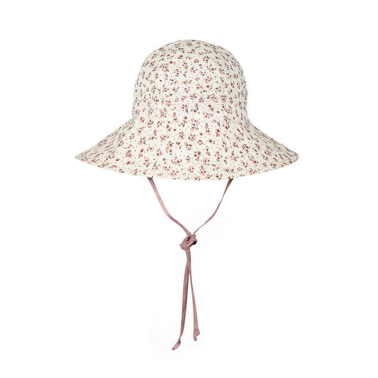 'Wanderer' Panelled Bucket Sun Hat - Ruby / Rosa