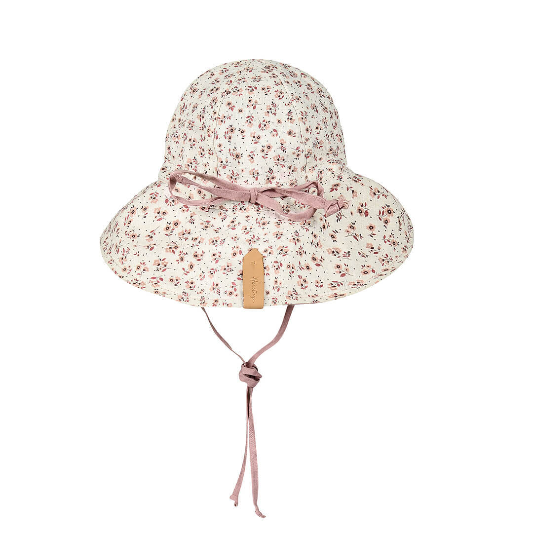 'Wanderer' Panelled Bucket Sun Hat - Ruby / Rosa