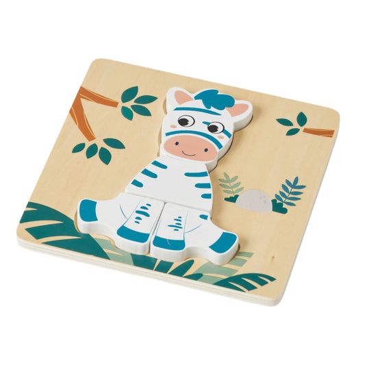 Wooden Zebra Small Puzzle