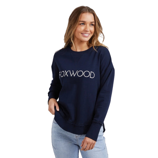 Foxwood Simplified Crew - Metallic Navy