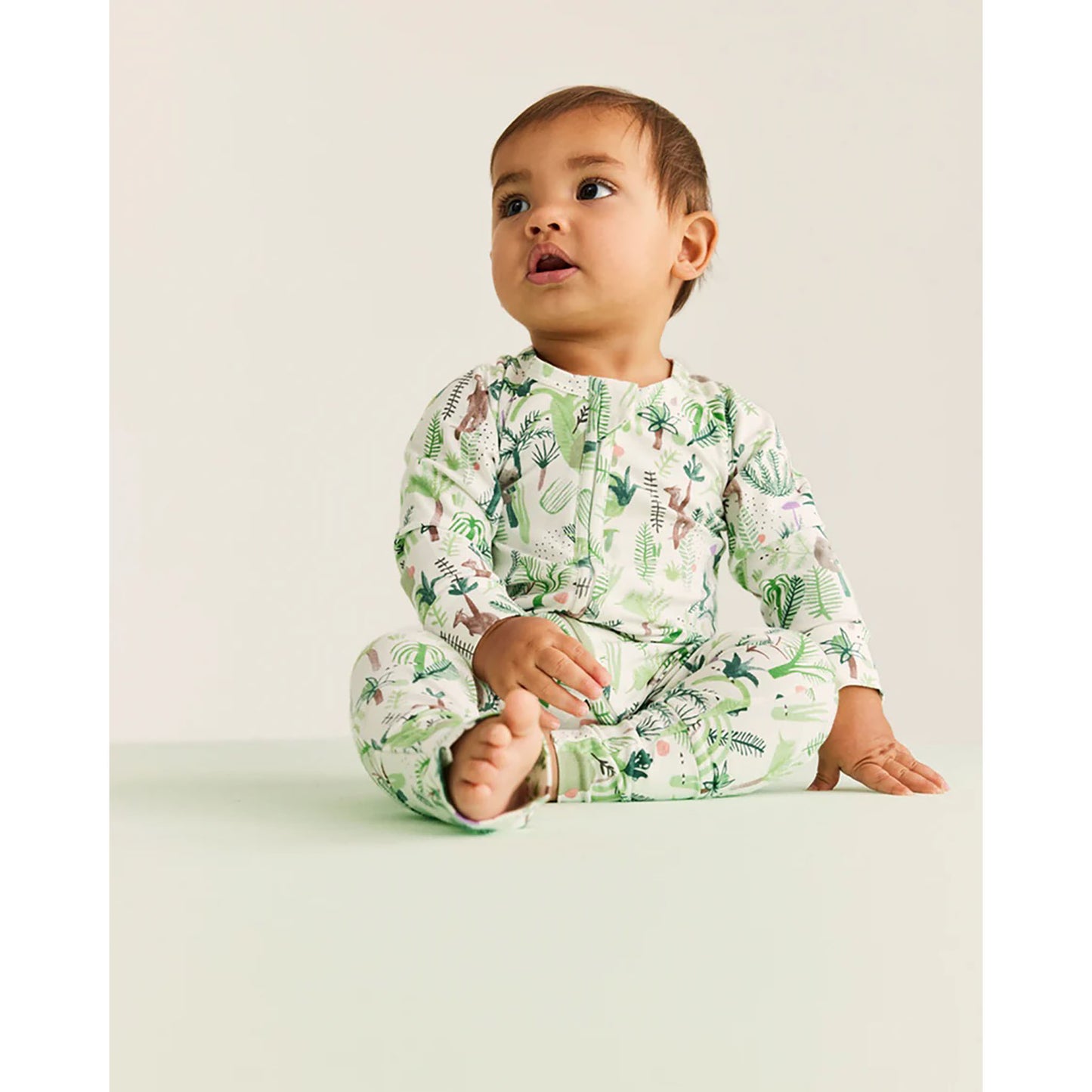 Fern Gully Long Sleeve Romper