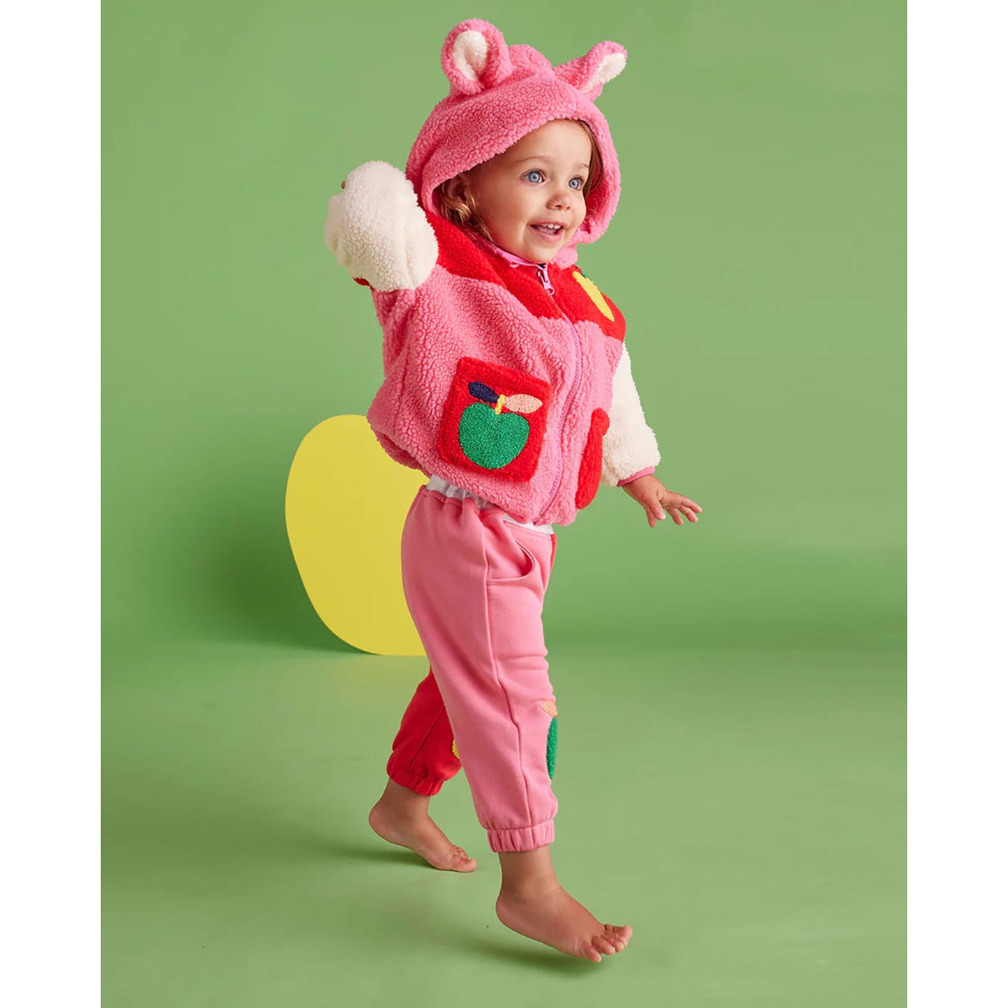 A Is For Apple Baby Sherpa Jacket