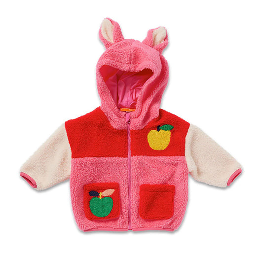 A Is For Apple Baby Sherpa Jacket