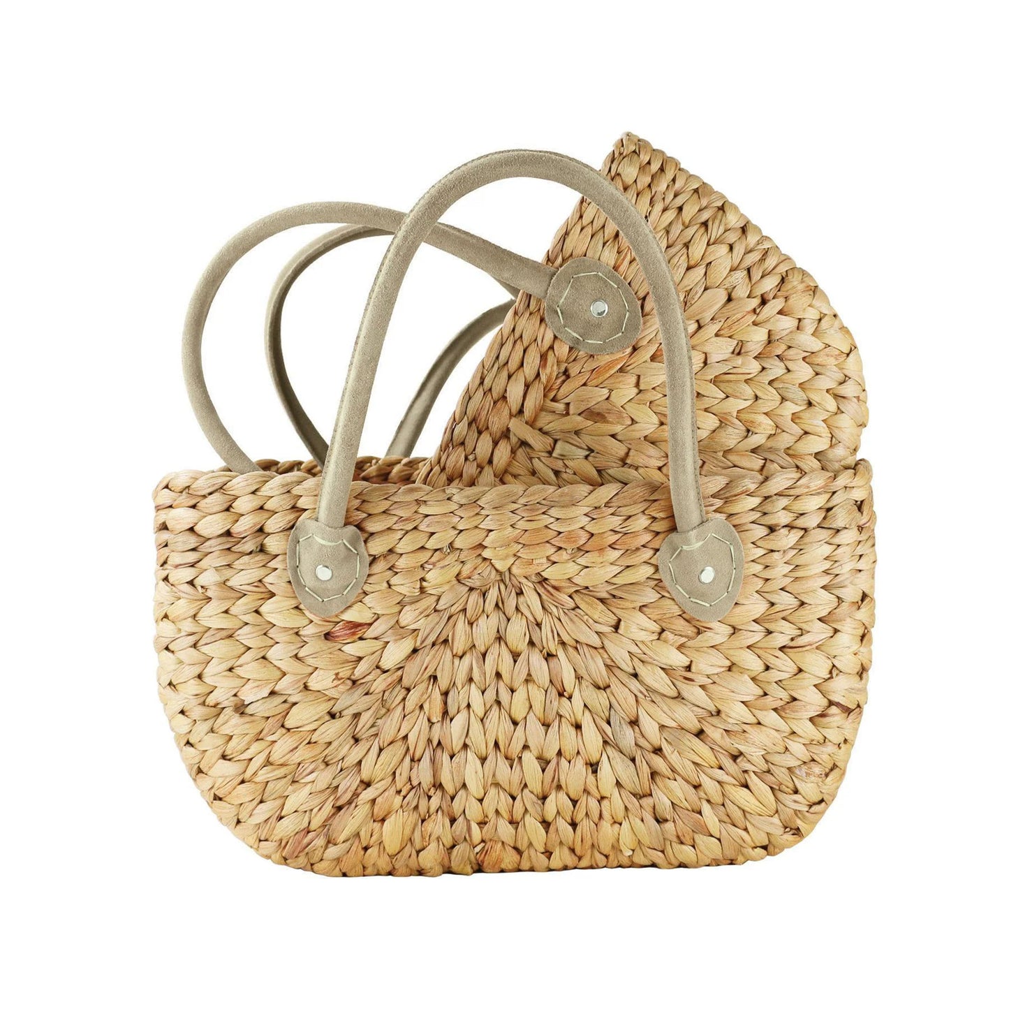 Harvest Baskets - Sage Suede Handle