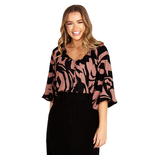 Joelle Boho Top - Abstract