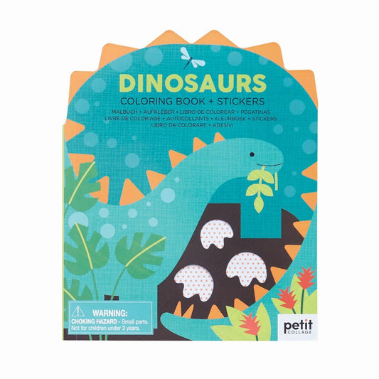Colouring Book & Stickers - Dinosaurs