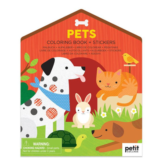 Colouring Book & Stickers - Pets