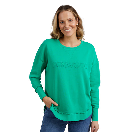 Foxwood Simplified Crew - Bright Green