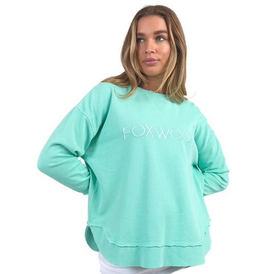 Foxwood Simplified Crew - Neon Mint