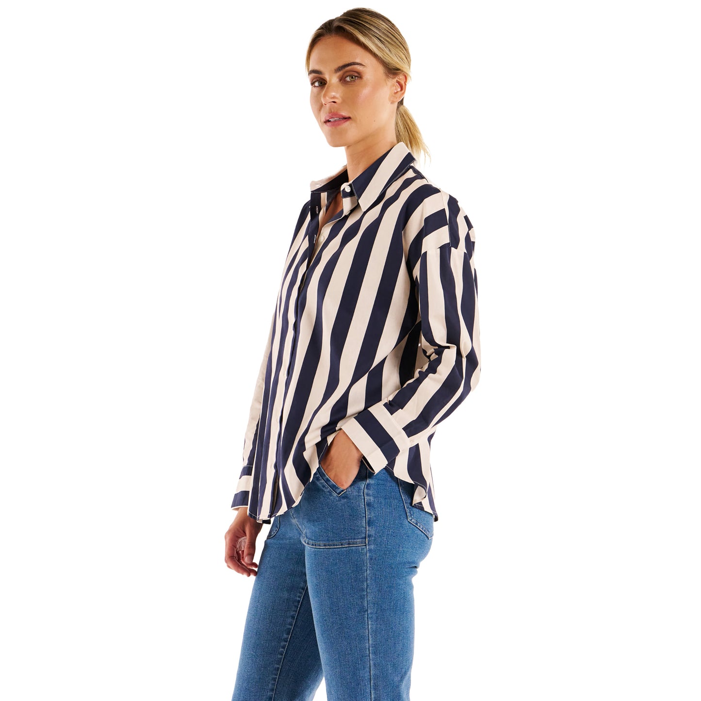 Stripe Shirt - Navy