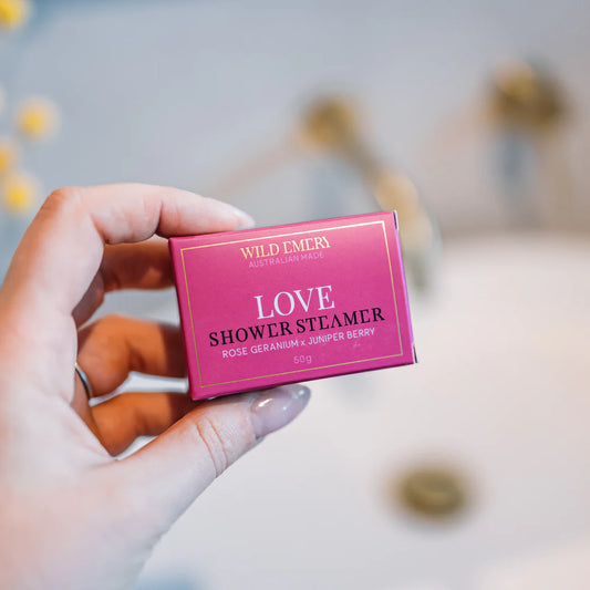 Love Shower Steamer - Rose Geranium x Juniper Berry