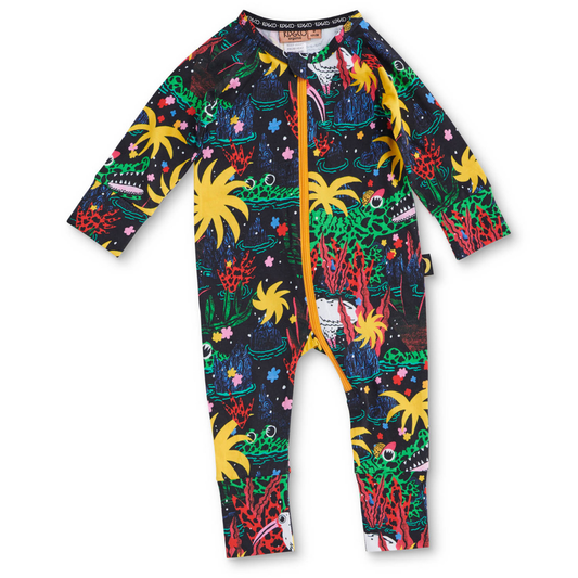 Swamp Organics LS Zip Romper