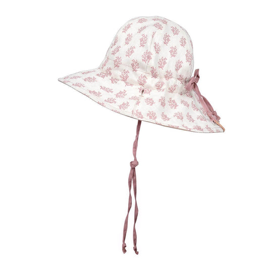 'Wanderer' Girls Panelled Bucket Sun Hat - Pippa / Rosa