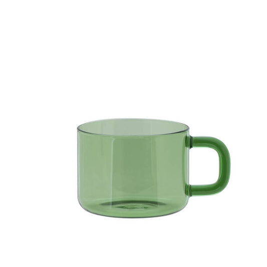 Cha Glass Mug - Moss