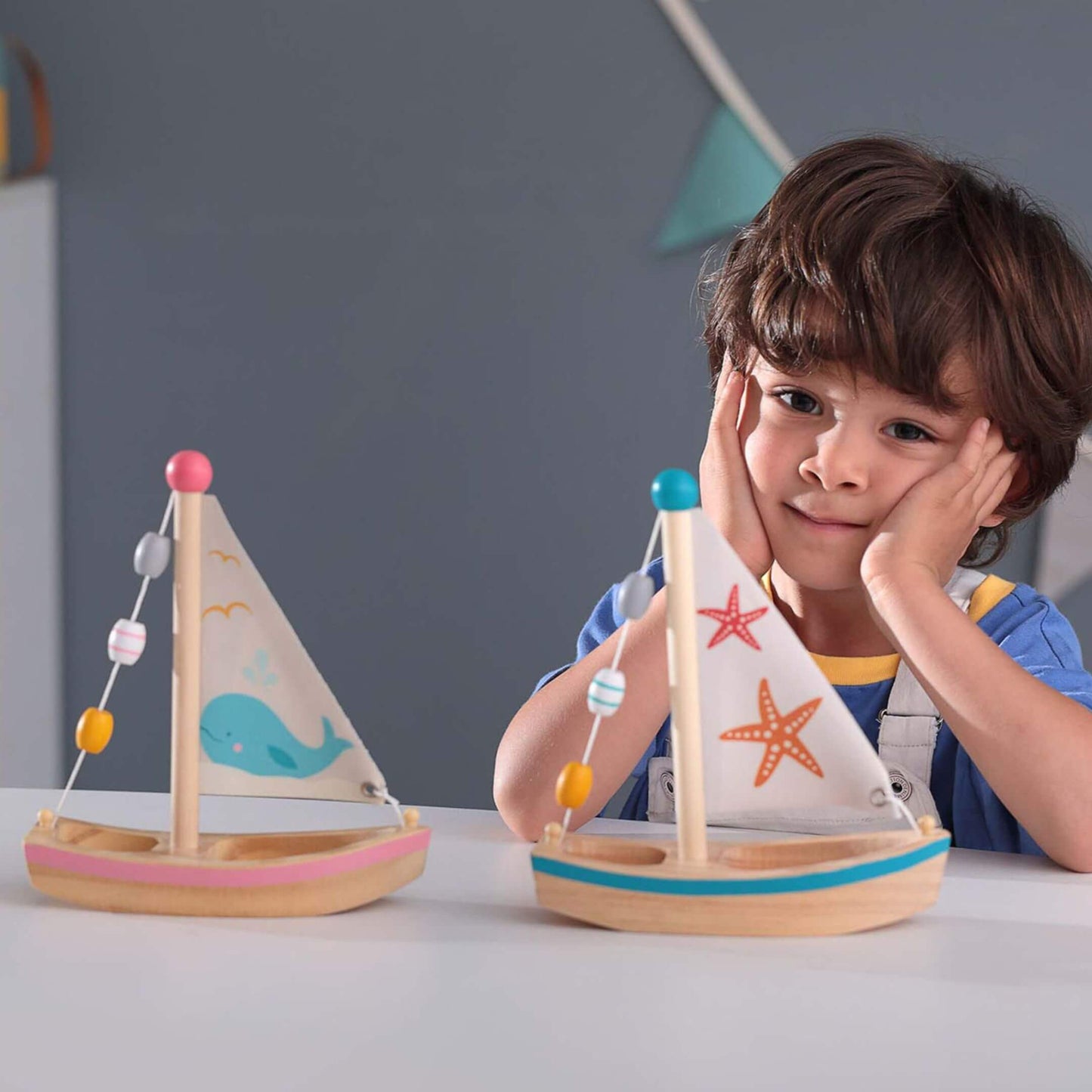 Calm & Breezy Wooden Sailboat