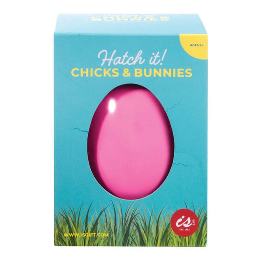 Watch your Chick or Bunny hatch and grow!   Submerge the colourful egg in water and your Chick or Bunny will grow within 5- 8 days. Bunny & Chick eggs are chosen at random