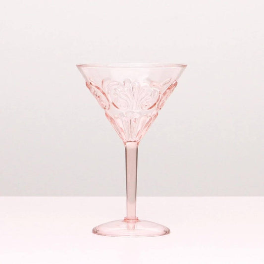 Flemington Acrylic Martini Glass - Pink
