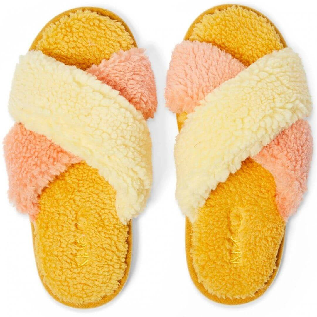 Peaches & Pineapples Boucle Slippers