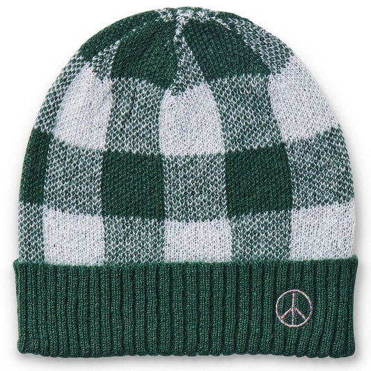 Pine Tartan Knitted Beanie