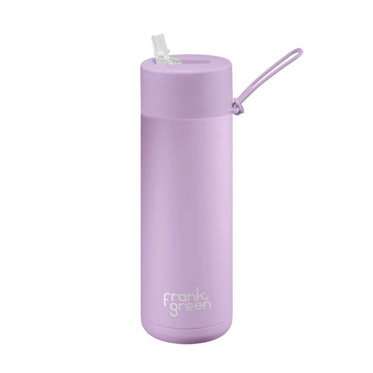 Lilac Haze - Ceramic Reusable Bottle (straw) - 20oz / 595ml