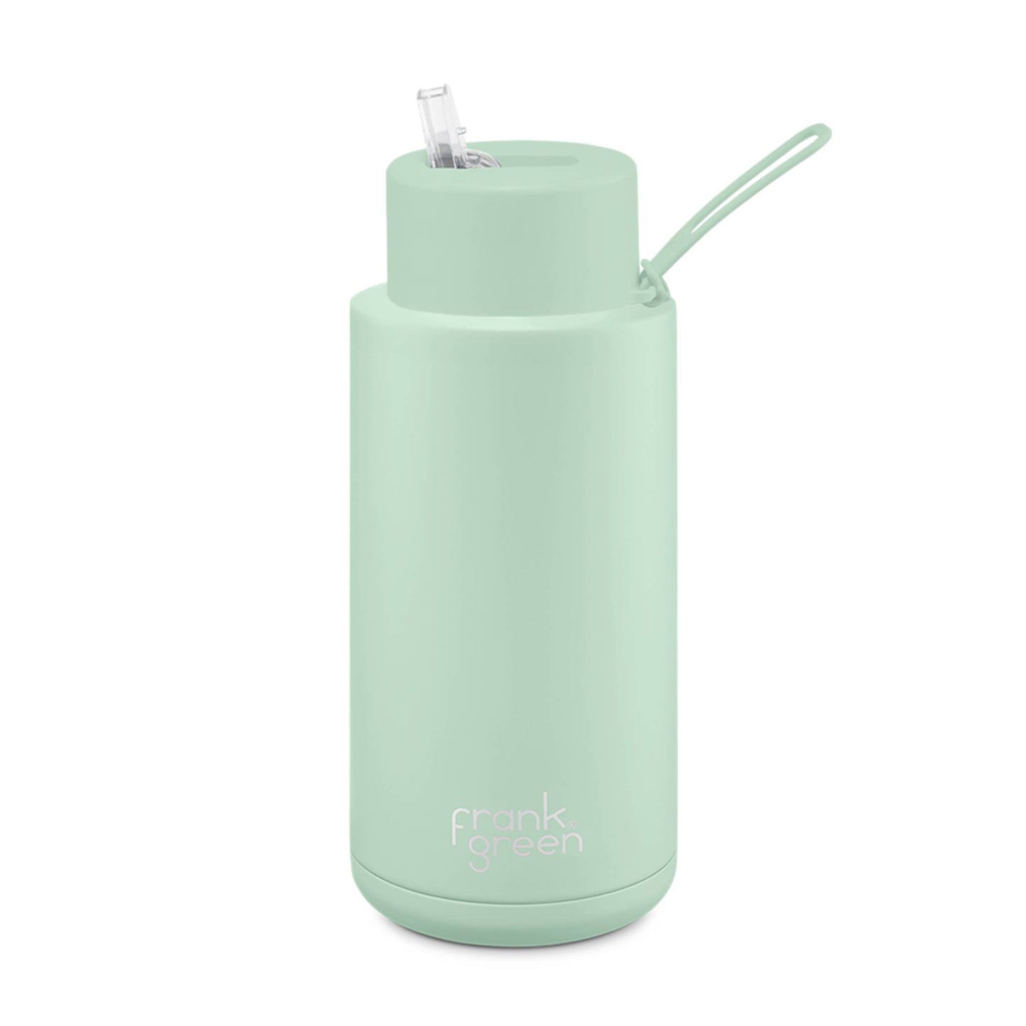 Mint Gelato - Ceramic Reusable Bottle (straw) - 34oz/ 1000ml