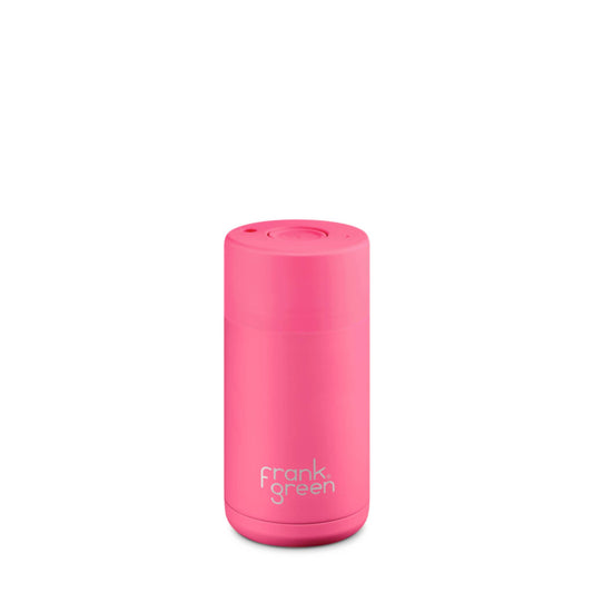 Neon Pink - Ceramic Reusable Cup - 12oz / 355ml