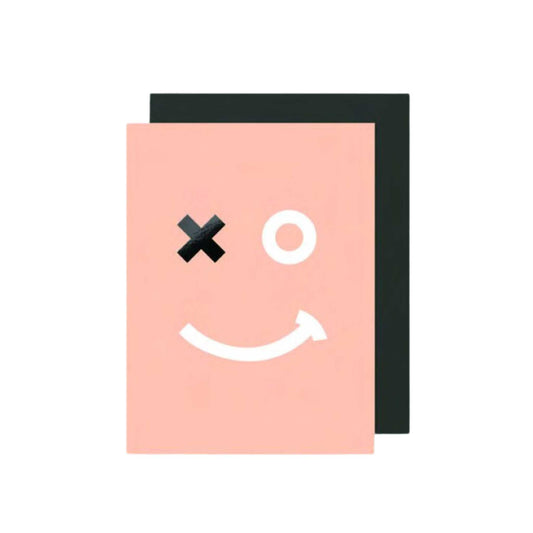 Smiley Face Fluro Greeting Card