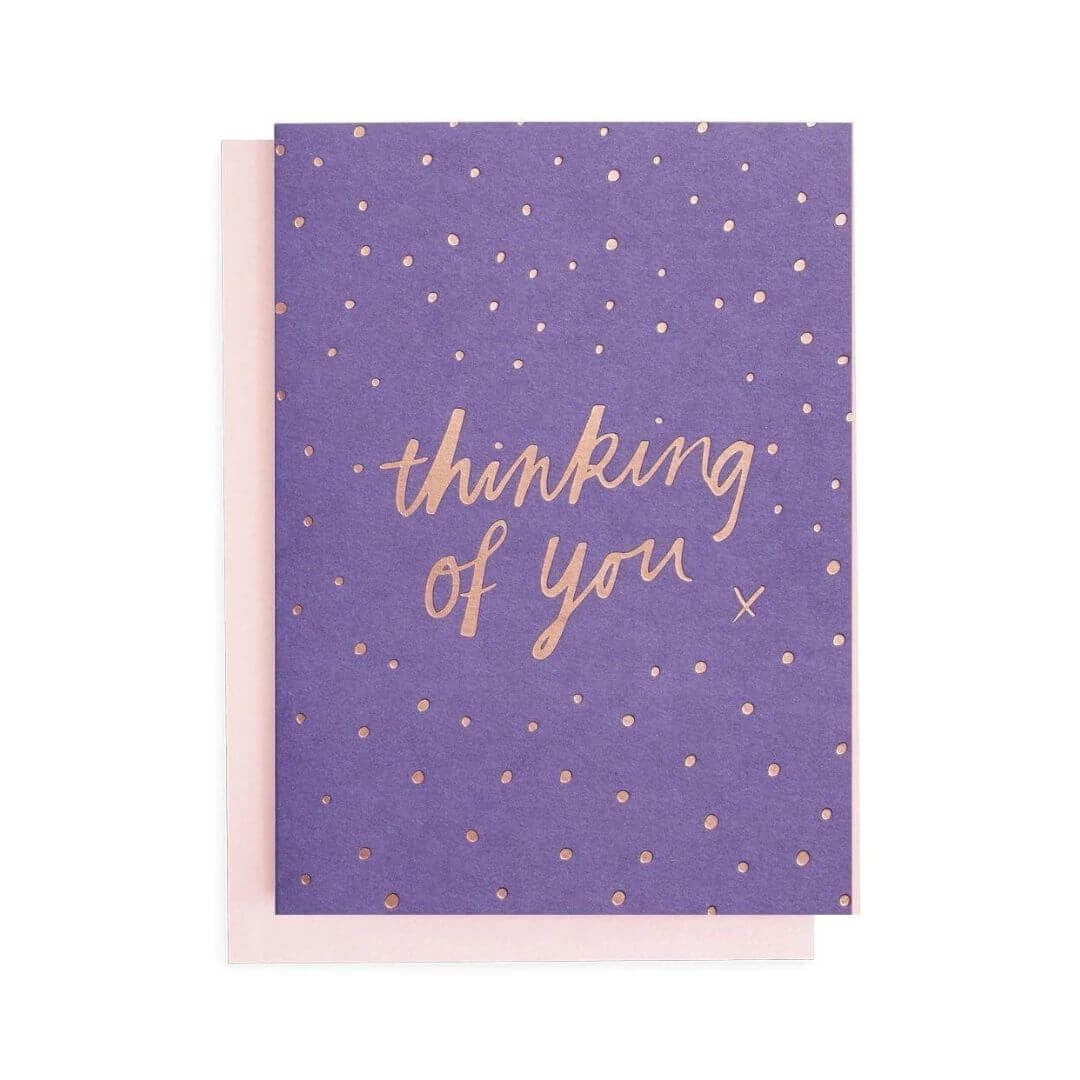 Thinking Of You Foiled Greeting Card