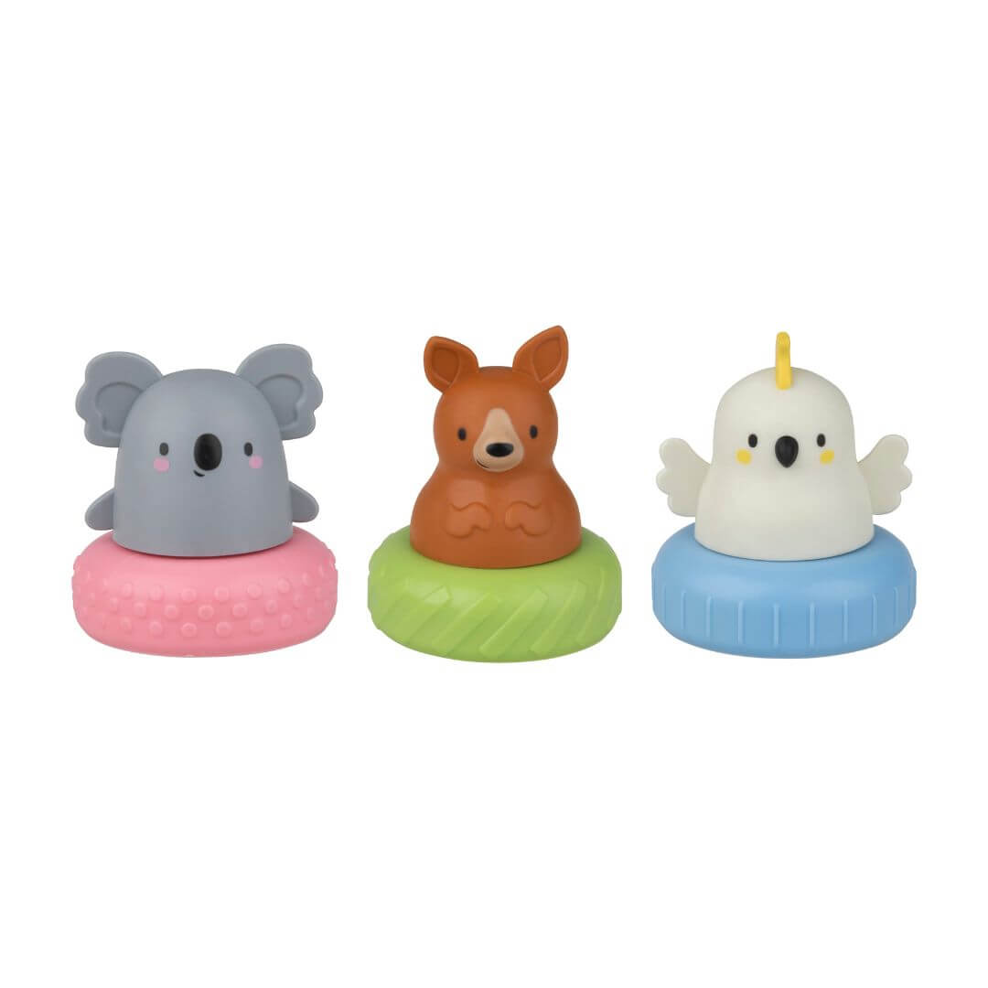 Turn water play into a time of endless fun and discovery with the Aussie Animals bath set from Tiger Tribe. Kids will enjoy watching koala, kangaroo and cockatoo as they bob up and down in the suds.