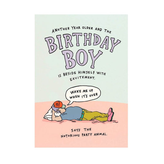 Nap Boy - Greeting Card