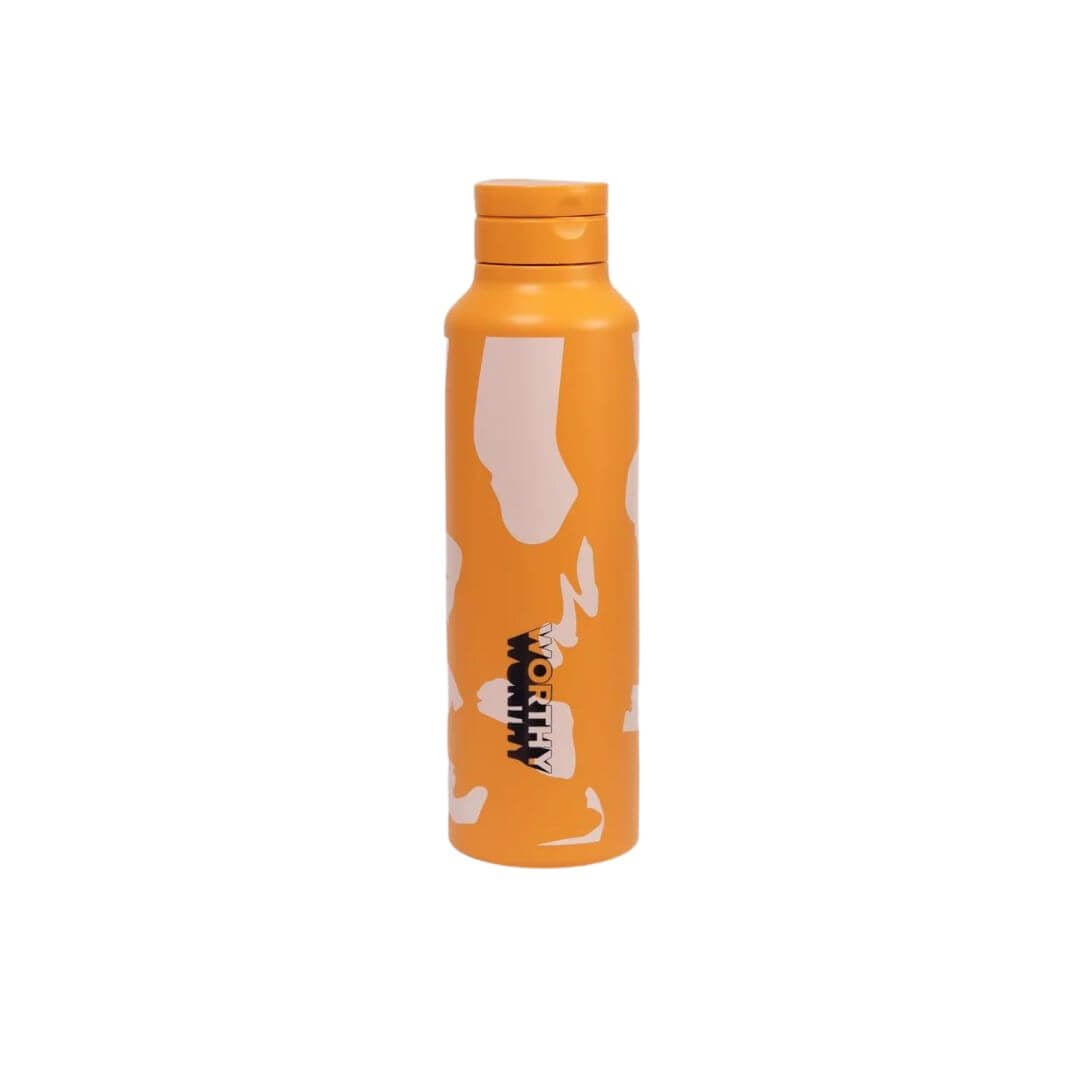 Retro Orange Worthy Drink Bottle – Not Plain Jane Living